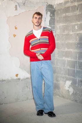 PFW Dries Van Noten photocall Felix Mayr attends the Dries Van Noten Menswear Fall Winter 2026-2027 show as part of Paris Fashion Week on January 22, 2026 in Paris, France. Photo by Eliot Blondet ABACAPRESS.COM Paris France France  Copyright: xBlondetxEliot ABACAx