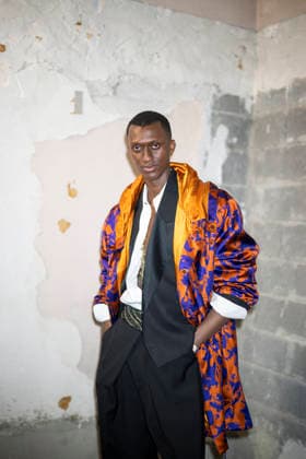 PFW Dries Van Noten photocall Alioune Fall attends the Dries Van Noten Menswear Fall Winter 2026-2027 show as part of Paris Fashion Week on January 22, 2026 in Paris, France. Photo by Eliot Blondet ABACAPRESS.COM Paris France France  Copyright: xBlondetxEliot ABACAx