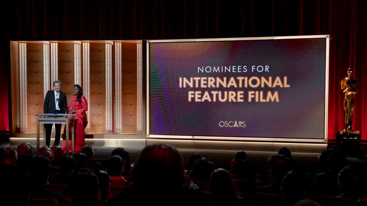 January 22, 2026, Los Angeles, California, USA: LEWIS PULLMAN and DANIELLE BROOKS announce the nominees for International Feature Film during the 98th Oscars Nominations Announcement. Los Angeles USA - ZUMAb173 20260122_aap_b173_043 Copyright: xBillyxBennightx