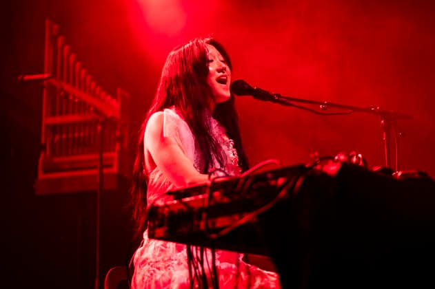 Konzert von Hinako Omori in Berlin Konzert von Hinako Omori am 22.01.2026 im ausverkauften Huxleys Neue Welt in Berlin. Sie spielte im Vorprogramm von Anna von Hausswolff., Berlin Berlin Deutschland Neukölln