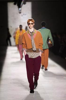 Dries Van Noten - Runway - Paris Fashion Week - Menswear Fall Winter 2026-2027 Models present creations by Dries Van Noten for the Menswear Ready-to-wear Fall-Winter 2026 2027 collection as part of the Men Paris Fashion Week in Paris on January 22, 2026. Photo by Alexis Jumeau ABACAPRESS.COM Paris France  Copyright: xJumeauxAlexis ABACAx