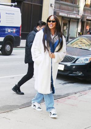 NEW YORK, NY - JANUARY 22: La La Anthony seen exiting Talk Show, Sherri on January 22, 2026 in New York City. Copyright: xRWx