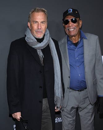 ˜The Gray House™ Los Angeles Premiere Kevin Costner and Morgan Freeman arriving to ˜The Gray House™ Los Angeles Premiere at Sherry Lansing Theatre on January 22, 2025 in Hollywood, CA. Hollywood Sherry Lansing Theatre California USA Copyright: xLISAxOConnor AFF-USA.comx