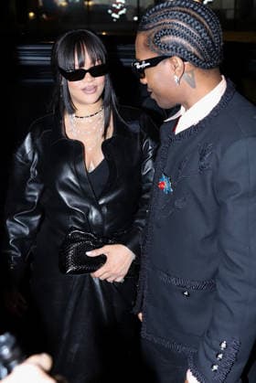 Rihanna and A AP Rocky arrive at Siena restaurant in Paris during Mens Ready to Wear Autumn Winter 2026 2027 Fashion Week on 22 January 2026 Yoann Ouahcene Bestimage Rihanna and A AP Rocky arrive at Siena restaurant in Paris during Mens Ready to Wear Autumn Winter 2026 2027 Fashion Week on 22 January 2026 Paris France  Copyright: xYoannxOuahcenex xBestimagexYoannxOuahcenex xBestimagex