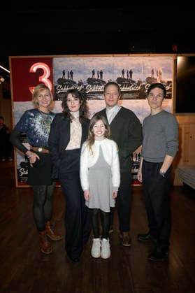 Judith Angerbauer, Seyneb Saleh, Zoe Baier, Trystan Pütter und Sebastian Urzendowsky bei der Premiere des Kinofilms Sabbatical im Delphi Lux. Berlin, 22.01.2026
