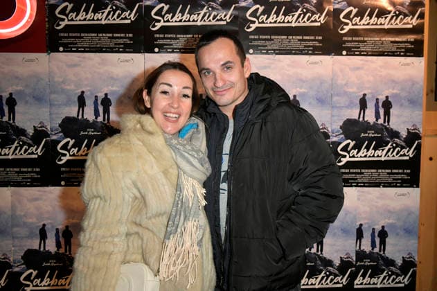 Claudia Campus mit Gast bei der Premiere des Kinofilms Sabbatical im Delphi Lux. Berlin, 22.01.2026