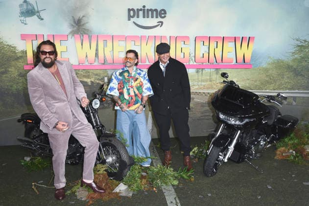 Jason Momoa, Angel Manuel Soto und Dave Bautista beim Special Screening des Amazon Prime Video-Films The Wrecking Crew im Cineworld Leicester Square. London, 22.01.2026