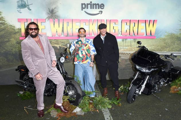 Jason Momoa, Angel Manuel Soto und Dave Bautista beim Special Screening des Amazon Prime Video-Films The Wrecking Crew im Cineworld Leicester Square. London, 22.01.2026