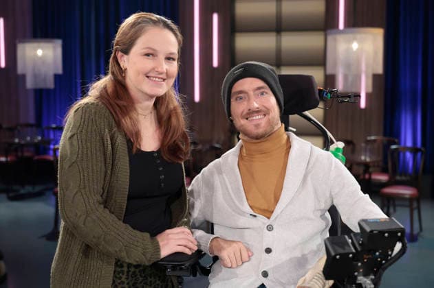 Annika Groß und Stefan Groß bei der Aufzeichnung der WDR-Talkshow Kölner Treff im WDR Studio BS 3. Köln, 22.01.2026
