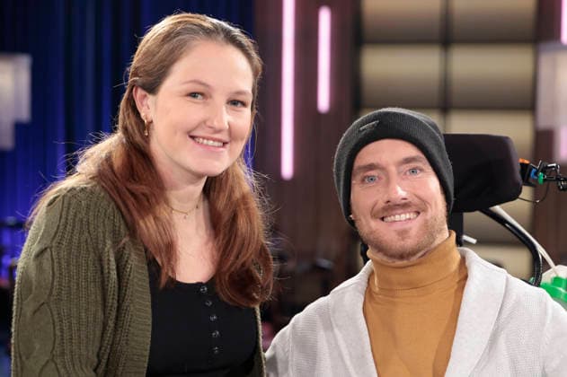 Annika Groß und Stefan Groß bei der Aufzeichnung der WDR-Talkshow Kölner Treff im WDR Studio BS 3. Köln, 22.01.2026