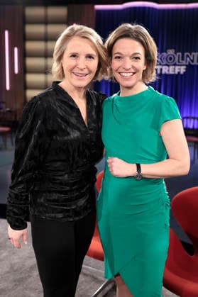 Susan Link und Anna Planken bei der Aufzeichnung der WDR-Talkshow Kölner Treff im WDR Studio BS 3. Köln, 22.01.2026
