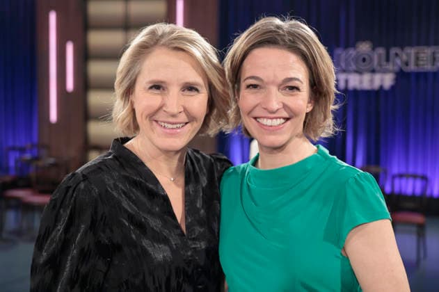 Susan Link und Anna Planken bei der Aufzeichnung der WDR-Talkshow Kölner Treff im WDR Studio BS 3. Köln, 22.01.2026
