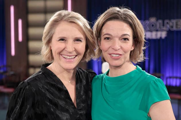 Susan Link und Anna Planken bei der Aufzeichnung der WDR-Talkshow Kölner Treff im WDR Studio BS 3. Köln, 22.01.2026