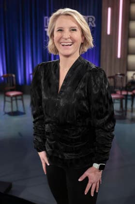 Susan Link bei der Aufzeichnung der WDR-Talkshow Kölner Treff im WDR Studio BS 3. Köln, 22.01.2026