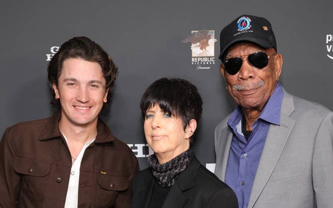 Los Angeles Screening Of Amazon Prime Video s The Gray House 22 January 2026 . Los Angeles, California Drake Milligan, Diane Warren, Morgan Freeman At the Los Angeles Screening Of Amazon Prime Video s The Gray House held at Sherry Lansing Theatre Paramount Pictures Studio Lot in Los Angeles., Credit:Sadou Faye Avalon United States, CA, Los Angeles, Sherry Lansing Theatre Paramount Pictures Studio Lot  Copyright: xSadouxFayex xAvalonx 1068557346