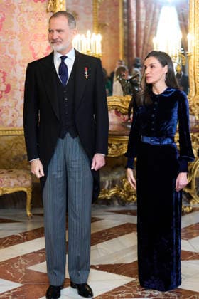 23-01-2026 Madrid Queen Letizia and King Felipe during the Corps Diplomatique New Years reception at the royal palace in Madrid. No Spain Â  Copyright: xPPEx