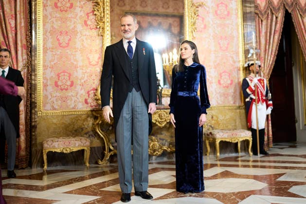 23-01-2026 Madrid Queen Letizia and King Felipe during the Corps Diplomatique New Years reception at the royal palace in Madrid. No Spain Â  Copyright: xPPEx