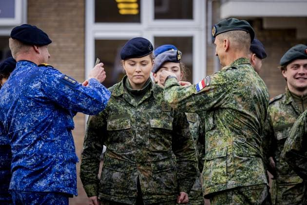 Ermelo, The Netherlands, 2026-01-23 12:15:03 ERMELO, January 23, 2026, Defensity College. Princess Amalia has completed General Military Training (AMO) and has been promoted to corporal. The AMO is part of the program she is following at Defensity College. Now that she has completed the AMO, the Princess of Orange will wear a military uniform when working for the Ministry of Defence. She will continue her training and is currently working as a student worker at the Defence Staff. PHOTO: NLBeeld POOL Patrick van Katwijk Credit: NL Beeld Patrick van Emst  Copyright: xx x