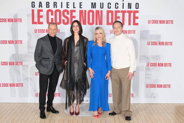 The things left unsaid at Hotel Naiadi. Rome Stefano Accorsi, Miriam Leone, Carolina Crescentini and Claudio santamaria attends the photocall for the film Le cose non dette at Hotel Naiadi. Rome, January 23, 2026., Credit:Massimo Landucci Avalon  Copyright: xMassimoxLanduccix xAvalonx 1068611255