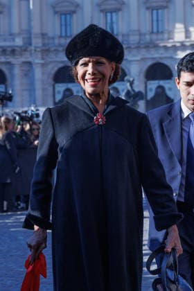 News - Funerali di Valentino Garavani Marisella Federici arrives at Valentino Garavani s funeral on January 23rd., 2026 at Basilica S.Maria degli Angeli e dei Martiri, Rome, Italy Rome Basilica Santa Maria degli Angeli e dei Martiri Italy Copyright: xEmanuelaxVertollix xLiveMediax LPN_2255305