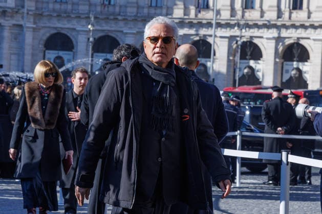 Foto IPP - Emanuela Vertolli Gruppo Editoriale LiveMedia Rome 23 01 2026 Nella foto: Francesco Rutelli arrives at Valentino Garavani s funeral on January 23rd., 2026 at Basilica S.Maria degli Angeli e dei Martiri, Rome, Italy Italy Photo Press - World Copyright