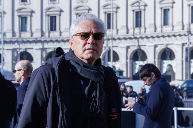 Foto IPP - Emanuela Vertolli Gruppo Editoriale LiveMedia Rome 23 01 2026 Nella foto: Francesco Rutelli arrives at Valentino Garavani s funeral on January 23rd., 2026 at Basilica S.Maria degli Angeli e dei Martiri, Rome, Italy Italy Photo Press - World Copyright