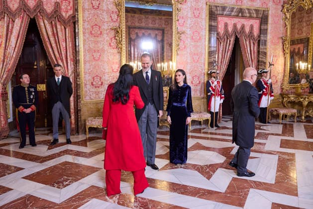 January 23, 2026, Madrid, Madrid, Spain: KING FELIPE VI of Spain, QUEEN LETIZIA of Spain receive the Diplomatic Corps accredited to Spain Madrid Spain - ZUMAc260 20260123_zep_c260_001 Copyright: xMikexChicorrox