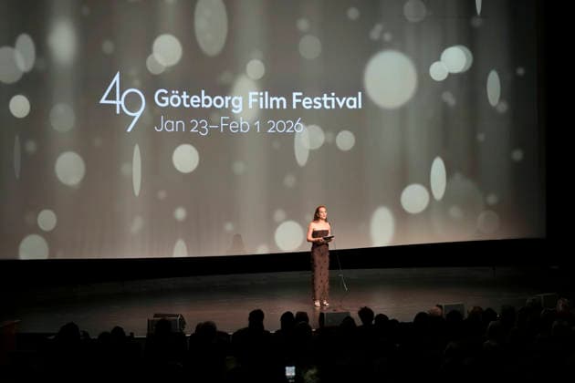 GÖTEBORG, SWEDEN 20260123 Alicia Vikander speaks at the opening of the Gothenburg Film Festival at the Draken cinema GÖTEBORG SWEDEN x9200x  Copyright: xBjörnxLarssonxRosvall TTx GÖTEBORGS FILMFESTIVAL 2026 DyZw91AkyQA