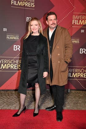 Sebastian Bezzel mit Ehefrau Johanna Christine Gehlen 47. Bayerischer Filmpreis Preis, Auszeichnung Prinzregententheater München 23. Januar 2026