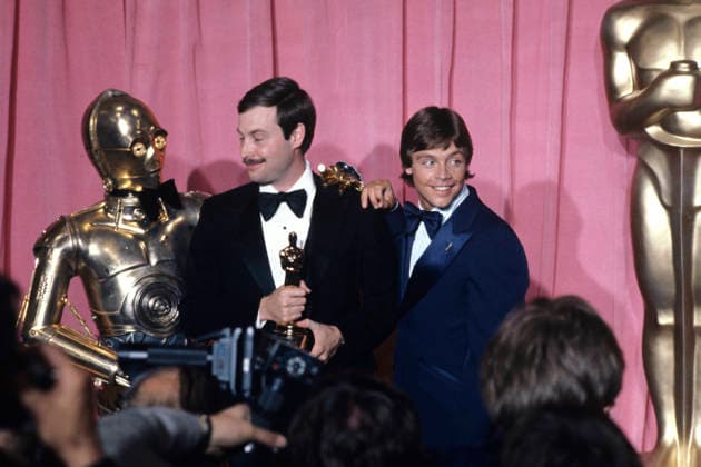 RECORD DATE NOT STATED RECORD DATE NOT STATED The 50th Annual Academy Awards C-3PO, Ben Burtt, Mark Hamill 1978 EDITORIAL USE ONLY  Copyright: x