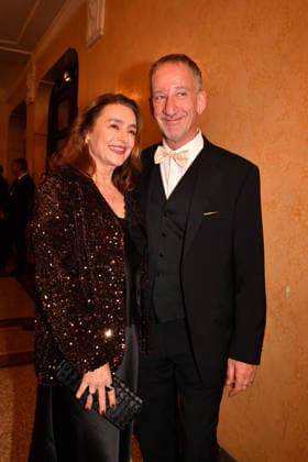 Heino von Statten mit Ehefrau 47. Bayerischer Filmpreis Preis, Auszeichnung Party Prinzregententheater München 23. Januar 2026