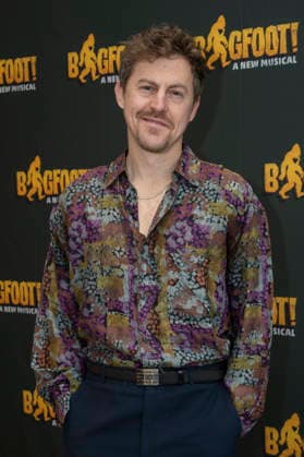 January 23, 2026, New York, New York, USA: ALEX MOFFAT poses for photos at Manhattan Theatre Club Studios to promote the debut of the upcoming show Bigfoot! at the New York City Center Stage I in New York. New York USA - ZUMAa265 20260123_zep_a265_034 Copyright: xEricxAcquayex