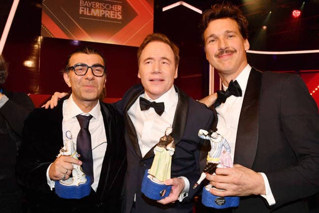 Fatih Akin, Michael Bully Herbig und Florian David Fitz bei der Verleihung Bayerischer Filmpreis am 23.01.2026 im Prinzregententheater in Muenchen Bayerischer Filmpreis 2026 in Muenchen