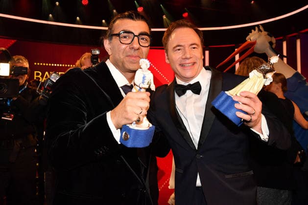 Fatih Akin und Michael Bully Herbig bei der Verleihung Bayerischer Filmpreis am 23.01.2026 im Prinzregententheater in Muenchen Bayerischer Filmpreis 2026 in Muenchen