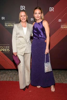 Silke Bodenbender und Lisa Maria Potthoff bei der Verleihung des 47. Bayerischen Filmpreises 2025 im Prinzregententheater. München, 23.01.2026