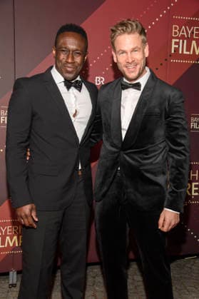Jerry Kwarteng und Frederic Heidorn bei der Verleihung des 47. Bayerischen Filmpreises 2025 im Prinzregententheater. München, 23.01.2026