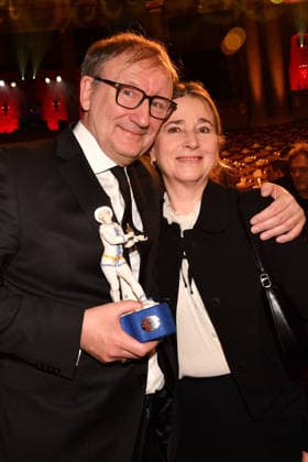 Rainer Bock and Christina Bock during the 47th Bavarian Film Awards 2025 (Bayerischer Filmpreis) at Prinzregententheater on January 23, 2026 in Munich, Germany 47th Bavarian Film Awards Bayerischer Filmpreis in Munich, Germany