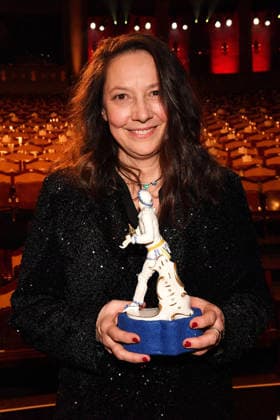 Best Screenplay award winner Yvonne Goerlich at the Bavarian Film Awards 2026 at Prinzregententheater on January 23, 2026 in Munich, Germany. 47th Bavarian Film Awards Bayerischer Filmpreis in Munich, Germany