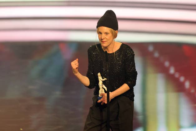 Bayerischer Filmpreis 2025 Julia Lemke bei ihrer Dankesrede für ihren Preis in der Kategorie Bester Kinderfilm (Zirkuskind). Verleihung des 47. Bayerischen Filmpreises am 23.01.2026 im Prinzregententheater in München. Bayern, Deutschland. Der Bayerische Filmpreis wird seit 1979 von der Bayerischen Staatsregierung verliehen, um die Bedeutung des Kinofilms als Kulturgut herauszustellen.