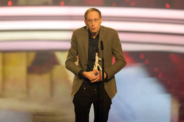 Bayerischer Filmpreis 2025 Daniel Abma bei seiner Dankesrede für seinen Preis in der Kategorie Bester Dokumentarfilm. Verleihung des 47. Bayerischen Filmpreises am 23.01.2026 im Prinzregententheater in München. Bayern, Deutschland. Der Bayerische Filmpreis wird seit 1979 von der Bayerischen Staatsregierung verliehen, um die Bedeutung des Kinofilms als Kulturgut herauszustellen.