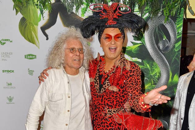 Rainer Langhans und Julian F.M. Stoeckel bei der Dschungelparty zum TV-Start von Ich bin ein Star - Holt mich hier raus! (RTL) am 23.01.2026 im Hotel JW Marriott in Berlin Dschungelcamp- Party 2026 in Berlin