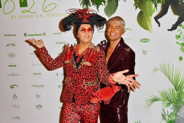 Julian F.M. Stoeckel und Marcell Damaschke bei der Dschungelparty zum TV-Start von Ich bin ein Star - Holt mich hier raus! (RTL) am 23.01.2026 im Hotel JW Marriott in Berlin Dschungelcamp- Party 2026 in Berlin