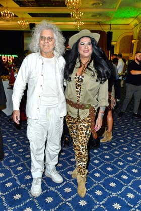 Rainer Langhans und Iris Katzenberger bei der Dschungelparty zum TV-Start von Ich bin ein Star - Holt mich hier raus! (RTL) am 23.01.2026 im Hotel JW Marriott in Berlin Dschungelcamp- Party 2026 in Berlin