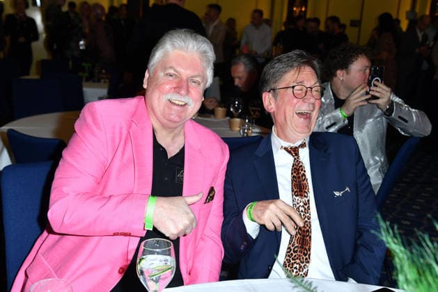 Klaus Baumgart und Arno Funke bei der Dschungelparty zum TV-Start von Ich bin ein Star - Holt mich hier raus! (RTL) am 23.01.2026 im Hotel JW Marriott in Berlin Dschungelcamp- Party 2026 in Berlin