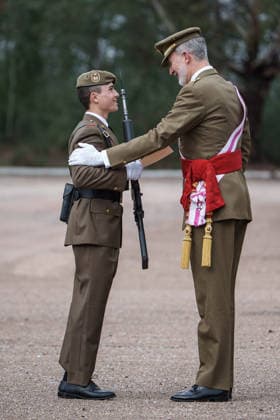 The King presides over the swearing in of the flag of the military troops of the Spanish Army in Cáceres King Felipe VI attends the oath before the flag of the military troops of the Spanish Army, at the Centro de Formación de Tropa Cefot nº 1, Santa Ana barracks, on January 24, 2026, in Cáceres, Extremadura Spain The Troop Training Center No. 1 CEFOT 1 is a military training center of the Spanish Army located in the vicinity of the Spanish city of Cáceres It is one of the two Troop Training Centers soldier, corporal and lance corporal in Spain along with the Troop Training Center No. 2, located in San Fernando Cadiz 24 JANUARY 2026 LAND ARMY FLAG SWEARING Caceres, Extremadura Caceres, Extremadura Spain  Copyright: xJavierxCintasx 7241093