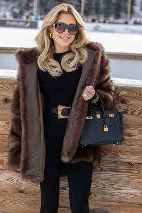 St Moritz, The Netherlands, 2026-01-24 12:31:56 January 24, 2026, St. Moritz, CH. Snow Polo World Cup St. Moritz 2026 day 2. Photo: NL Beeld David Heukers. Pictured: Sylvie Meis Credit: NL Beeld Heukers Media  Copyright: xx x