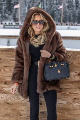 St Moritz, The Netherlands, 2026-01-24 12:32:20 January 24, 2026, St. Moritz, CH. Snow Polo World Cup St. Moritz 2026 day 2. Photo: NL Beeld David Heukers. Pictured: Sylvie Meis Credit: NL Beeld Heukers Media  Copyright: xx x