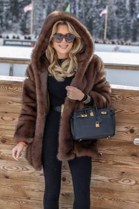 St Moritz, The Netherlands, 2026-01-24 12:32:21 January 24, 2026, St. Moritz, CH. Snow Polo World Cup St. Moritz 2026 day 2. Photo: NL Beeld David Heukers. Pictured: Sylvie Meis Credit: NL Beeld Heukers Media  Copyright: xx x
