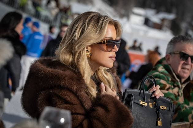 St Moritz, The Netherlands, 2026-01-24 12:35:03 January 24, 2026, St. Moritz, CH. Snow Polo World Cup St. Moritz 2026 day 2. Photo: NL Beeld David Heukers. Pictured: Sylvie Meis Credit: NL Beeld Heukers Media  Copyright: xx x