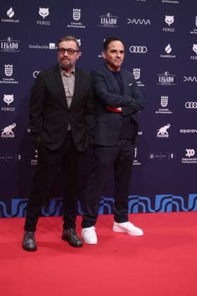 Red carpet of the Feroz Awards 2026 Screenwriters Javier Durán and Diego Soto pose on the red carpet of the Feroz Awards 2026, at the Pazo da Cultura, on January 24, 2026, in Pontevedra, Galicia Spain The Feroz Awards are presented annually by the Asociación de Informadores Cinematográficos de Espana since 2014 with the aim of highlighting the best of the years audiovisual production, both in film and television 24 JANUARY 2026 Pontevedra Galicia Galicia Pontevedra Galicia Galicia Spain  Copyright: xEduardoxParrax 7241580